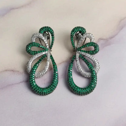 Venta Flash Vintage Pendientes Lazzo Ed. Limitada Cromo Verde y Shine