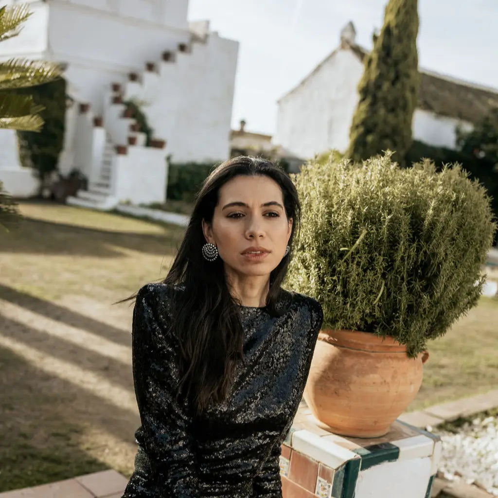 Venta Flash Vintage Pendientes Nelissa Ed. Limitada Cromo Shine