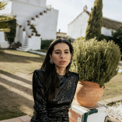 Venta Flash Vintage Pendientes Nelissa Ed. Limitada Cromo Shine