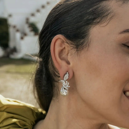 Venta Flash Vintage Pendientes Valoria Ed. Limitada Plata Shine Perla