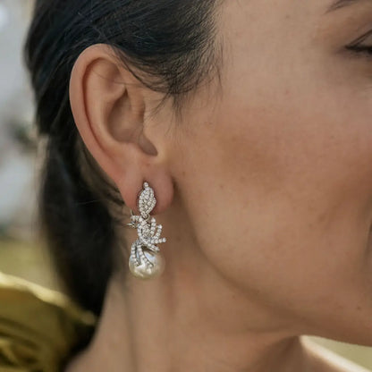 Venta Flash Vintage Pendientes Valoria Ed. Limitada Plata Shine Perla