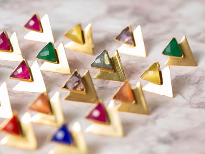 Pendientes Tangram Ed. Limitada Rubí