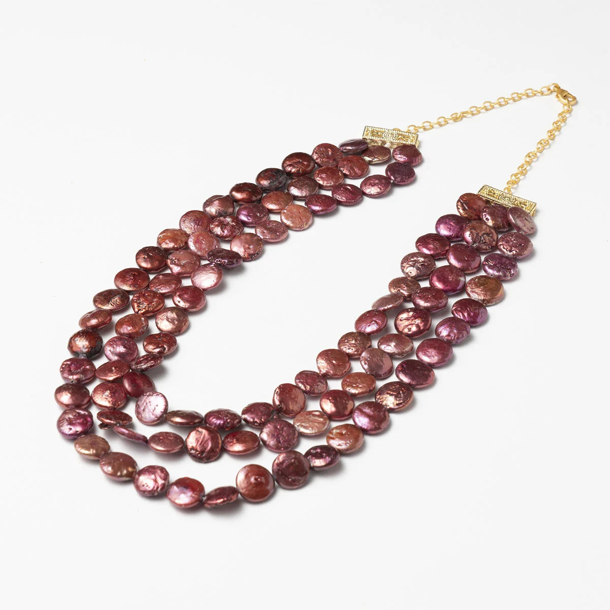 Collar Triple Taiga Fucsia dark