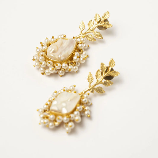 Pendientes Tresor Fuente Ed. Limitada Perla