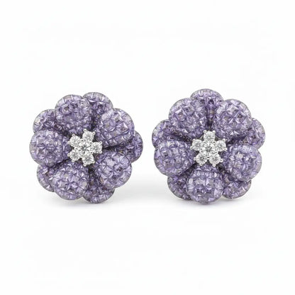 Venta Flash Vintage Pendientes Floréa Ed. Limitada Morado
