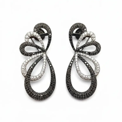 Venta Flash Vintage Pendientes Lazzo Ed. Limitada Cromo Negro y Shine