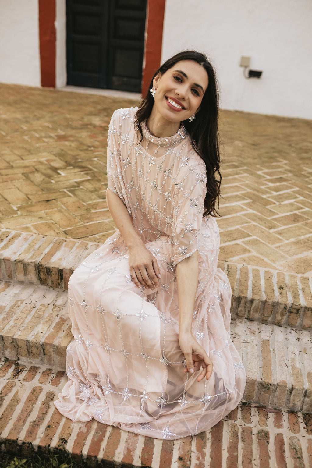 Vestido Joya Zaria Rosa claro Shine