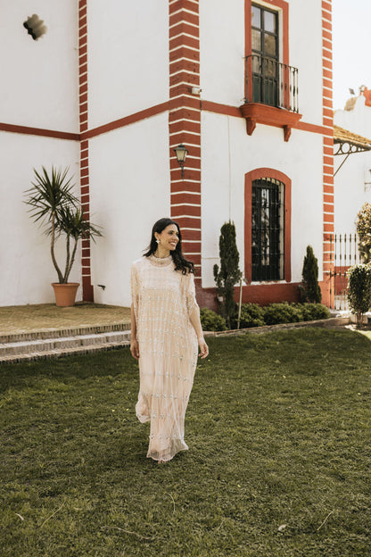 Vestido Joya Zaria Rosa claro Shine