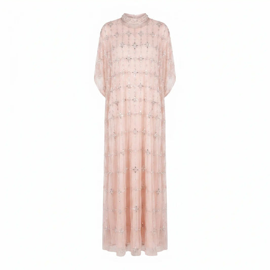 Zaria Jewel Dress Light Pink Shine