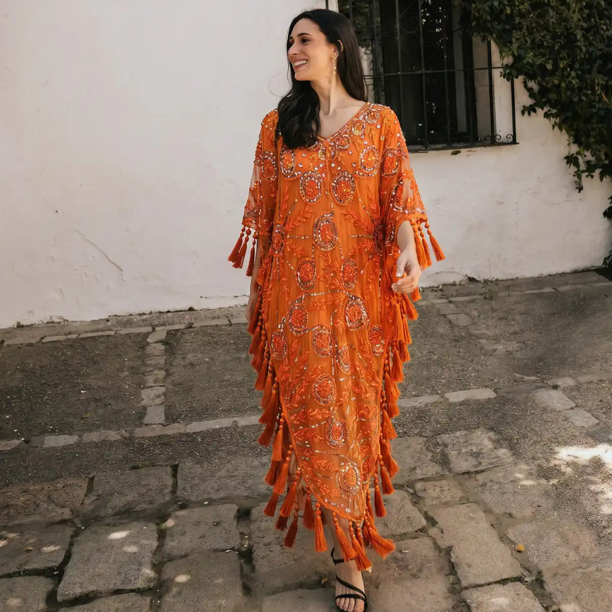 Vestido Kaftan Joya Yasmin Naranja