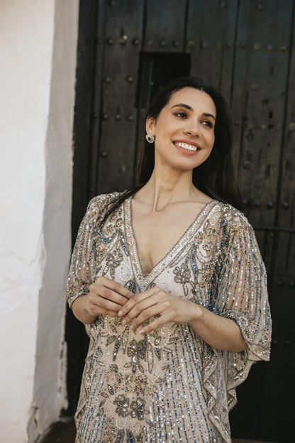 Vestido Kaftán Erika Azul