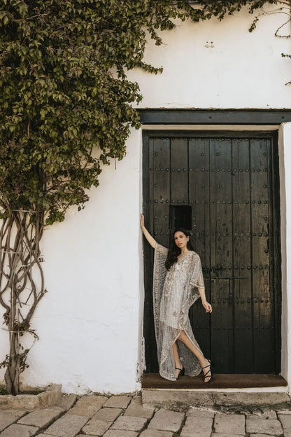 Vestido Kaftán Erika Azul