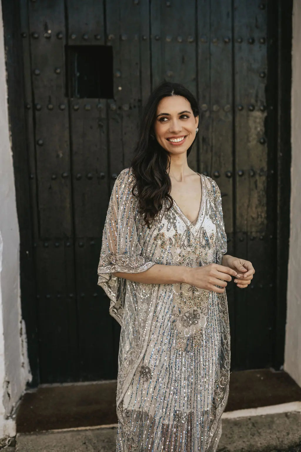 Vestido Kaftán Erika Azul