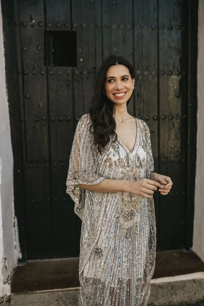 Vestido Kaftán Erika Azul