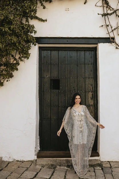 Vestido Kaftán Erika Azul