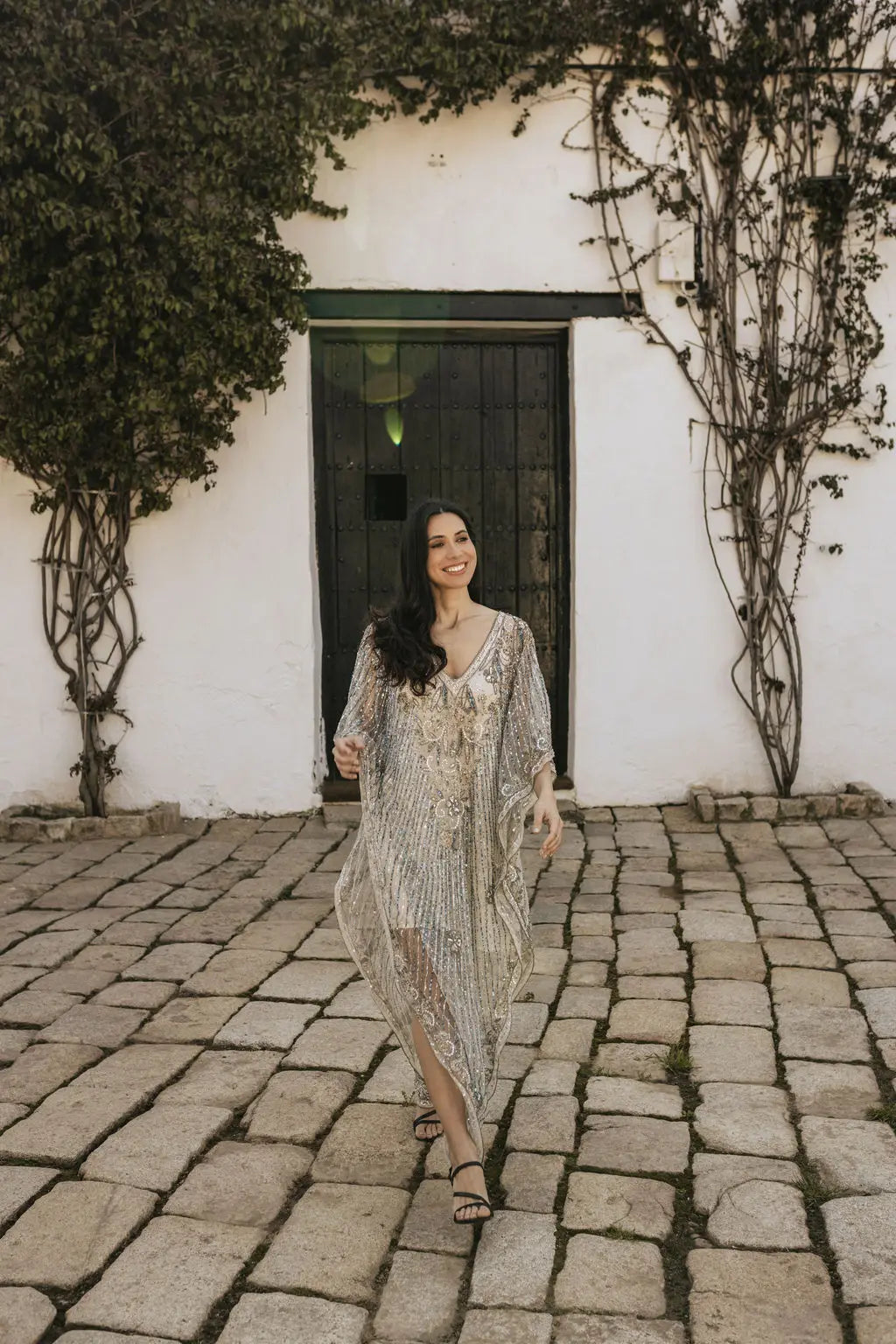Vestido Kaftán Erika Azul