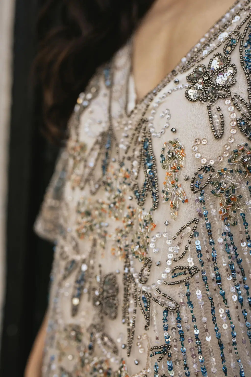 Vestido Kaftán Erika Azul
