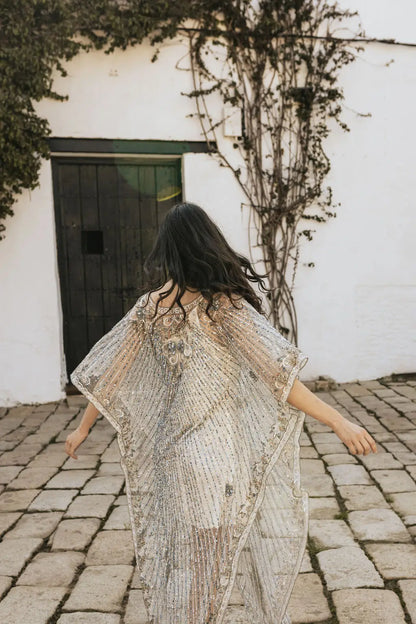 Vestido Kaftán Erika Azul