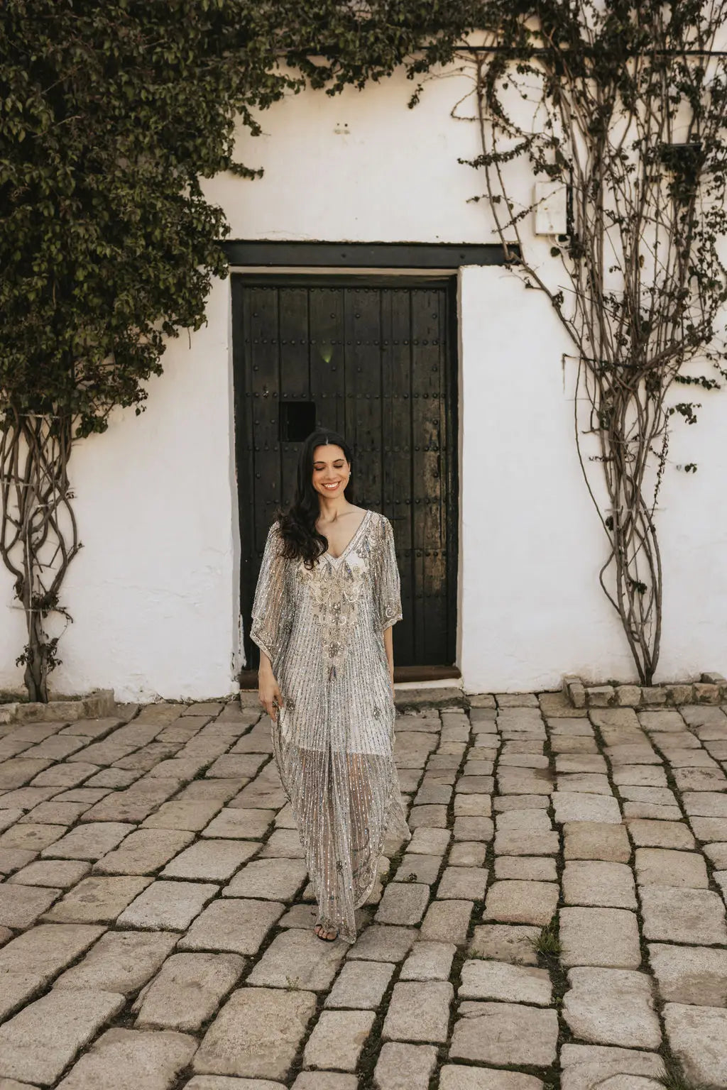 Vestido Kaftán Erika Azul