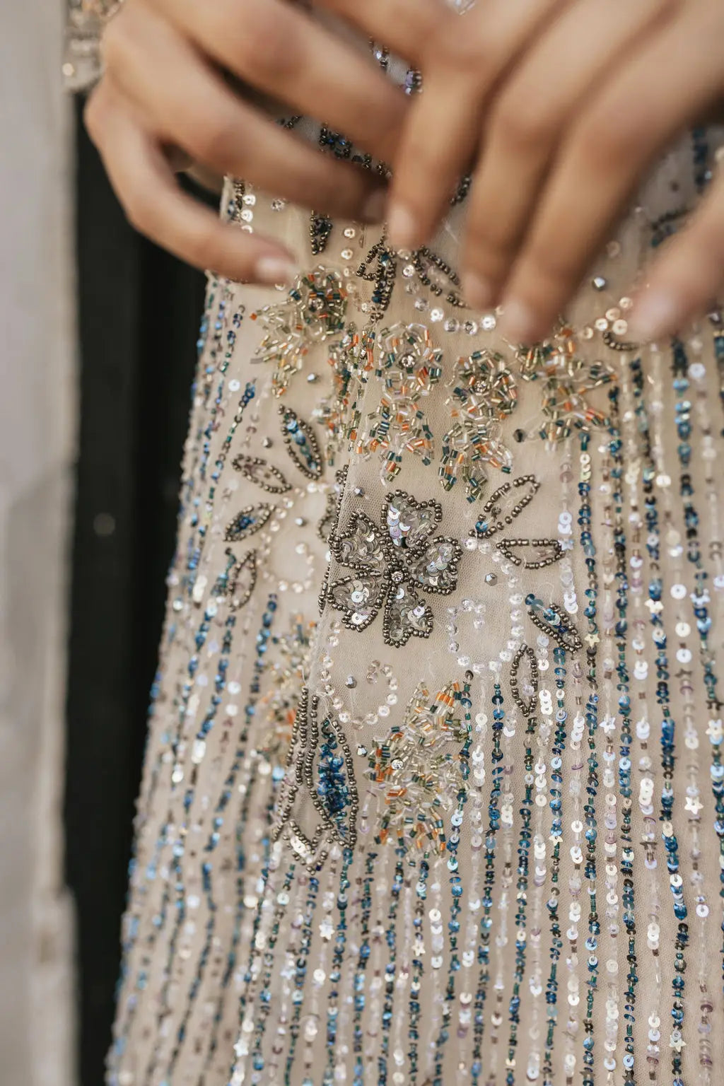 Vestido Kaftán Erika Azul