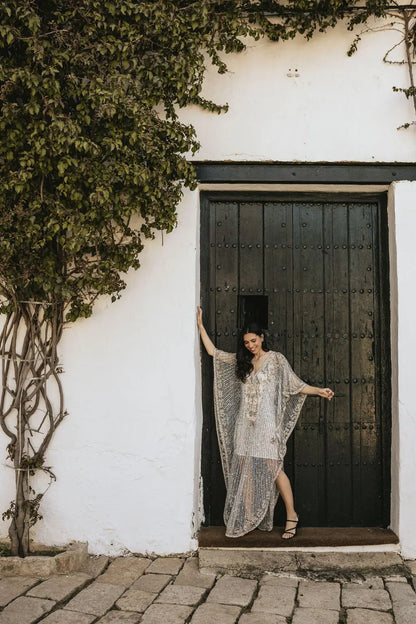 Vestido Kaftán Erika Azul
