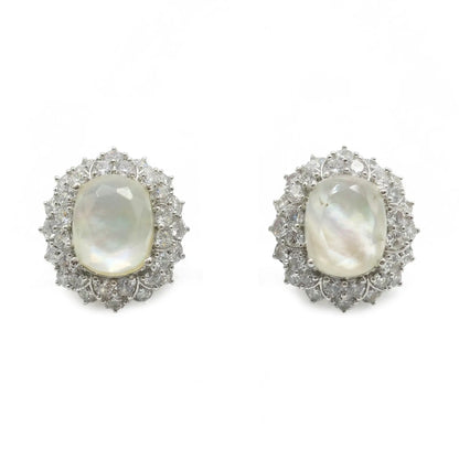 Pendientes Nube Plata Shine
