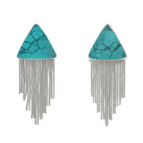 Kew Limited Edition Earrings Silver Turquoise