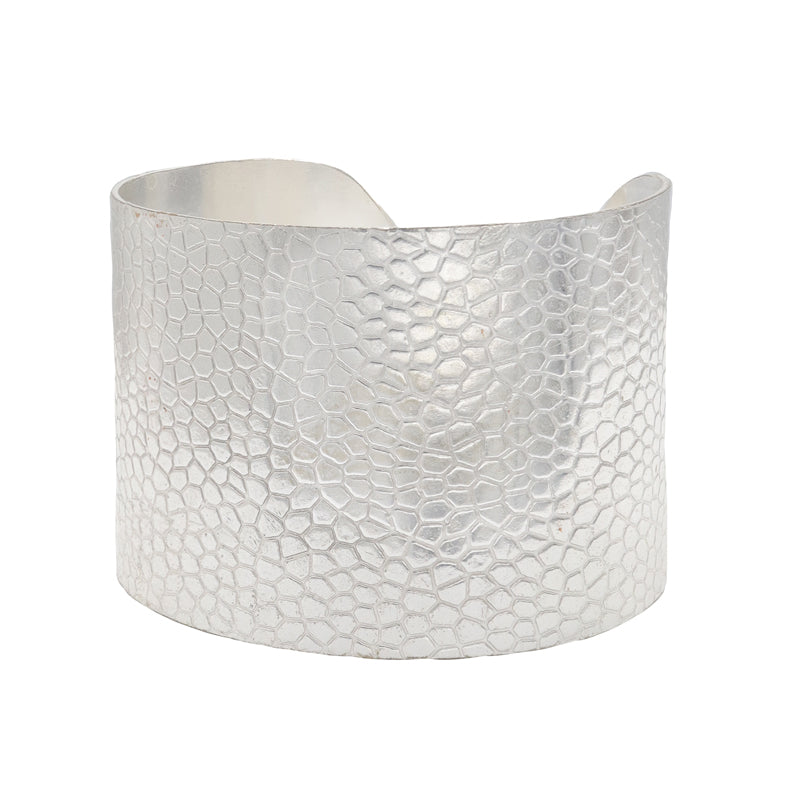 Brazalete Tasos Textura Plata