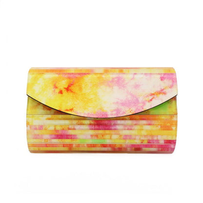 Clutch Tabhita Spring Amarillo, Naranja y Rosas