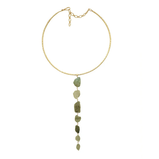 Collar Tango Rough Verde Agua
