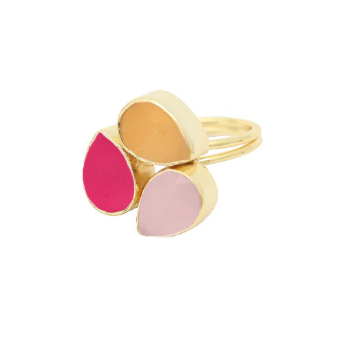 Anillo Platón Ed. Limitada Naranja, Fucsia y Rosa Palo