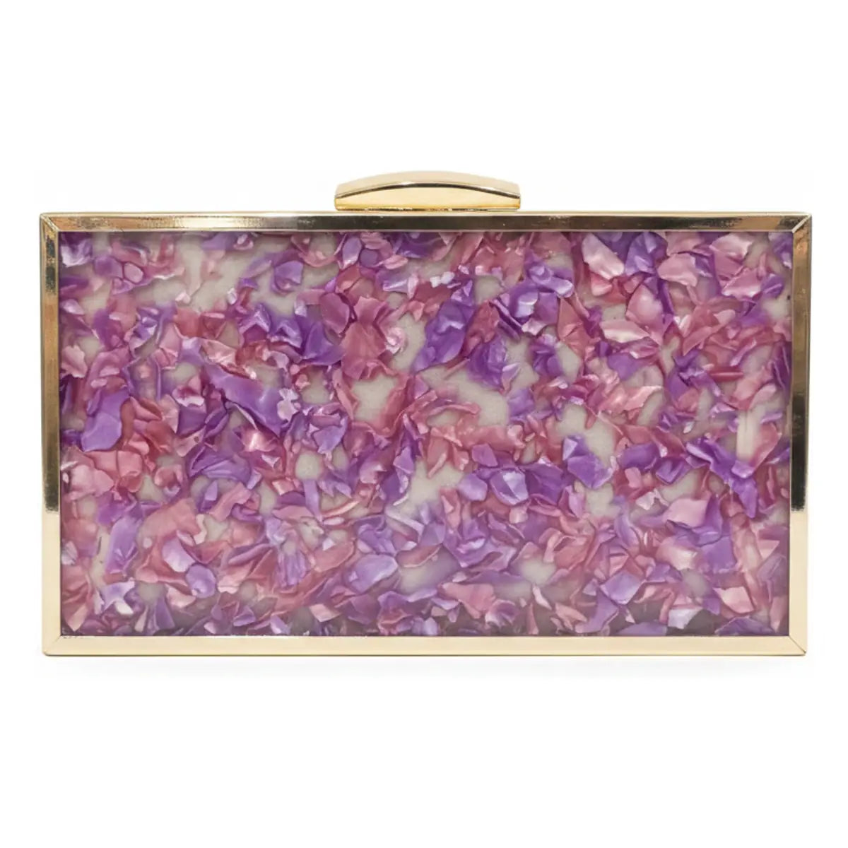 Clutch Impresionista Morado y Fucsia