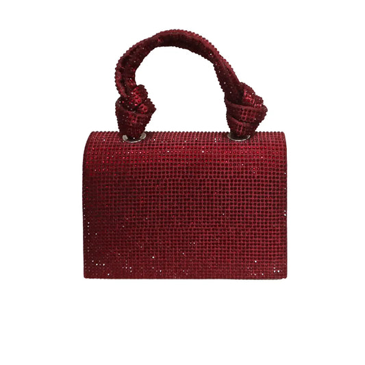 Bolso Asa Bella Brillo Burdeos
