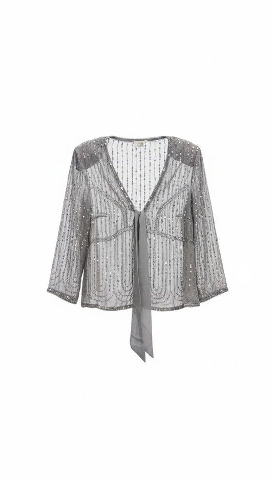 Chaqueta Fina Zarima Gris claro