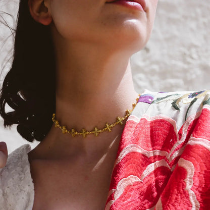 Choker Multi Cruces