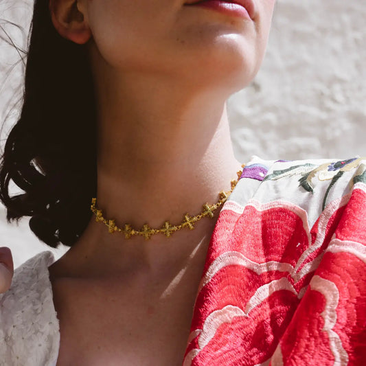 Choker Multi Cruces