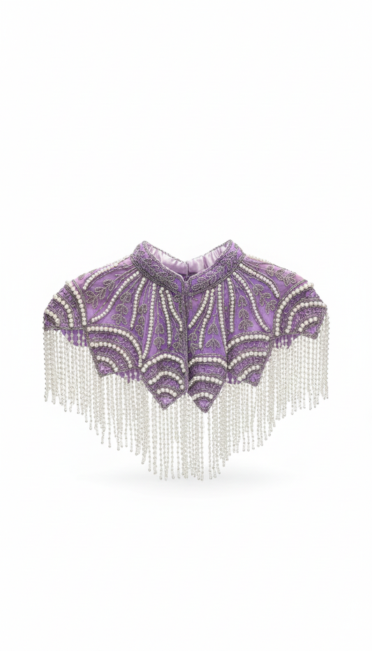 Capa Joya Papillon Perlas Morado