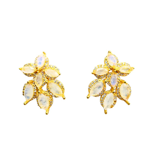 Pendientes Hielo Piedra lunar y Shine