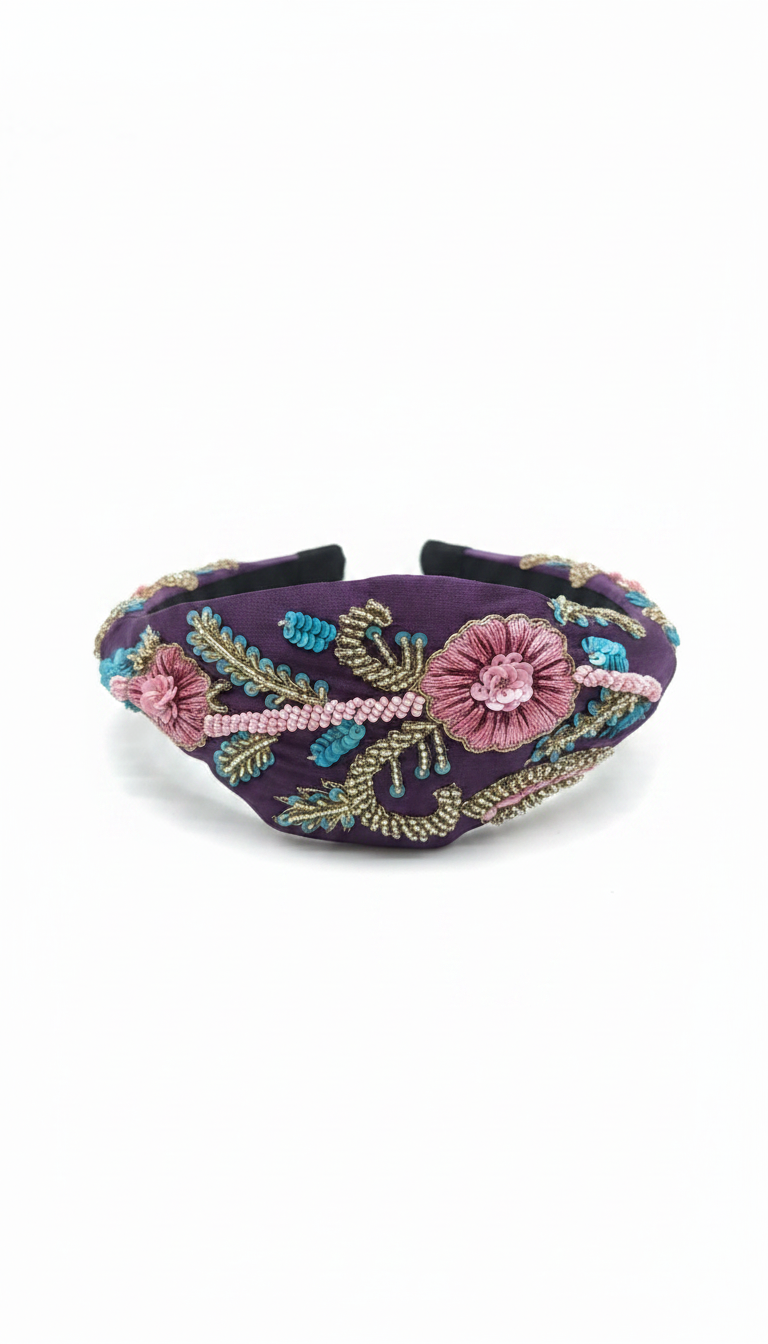 Diadema Kashmir Morada, Rosa y Azul