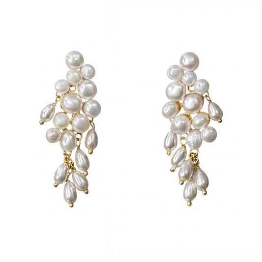Pendientes Nacarina Perlas