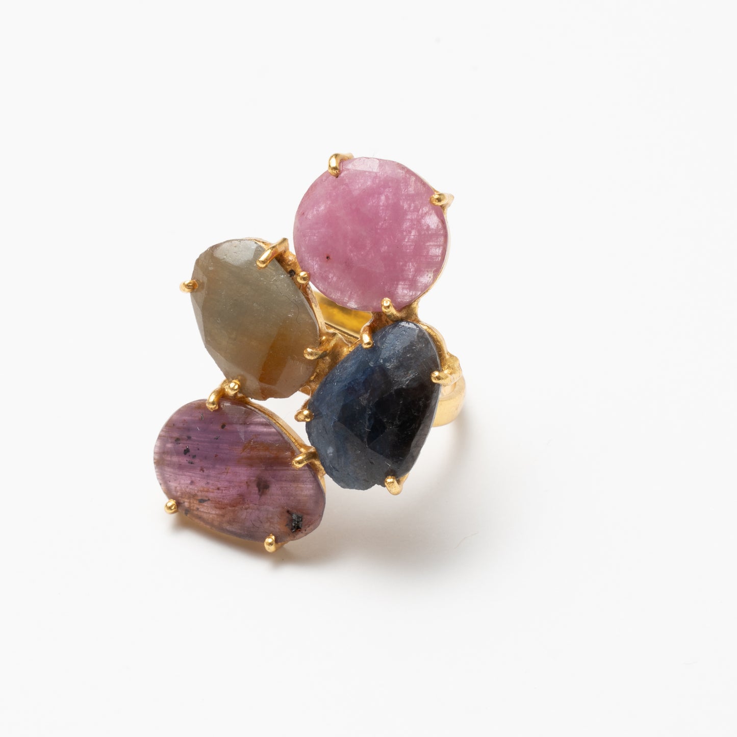 Anillo Mosaico Manson Ed. Limitada 9 Rosa, Azul, Marrón y Verde