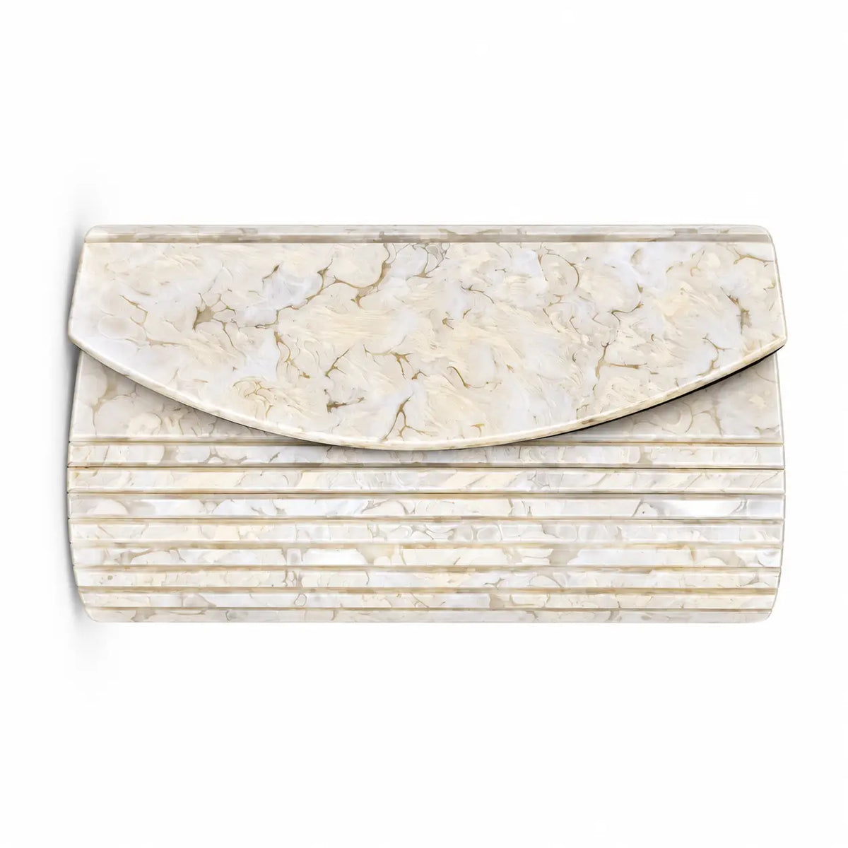 Clutch Tabhita Marmoleado Crema