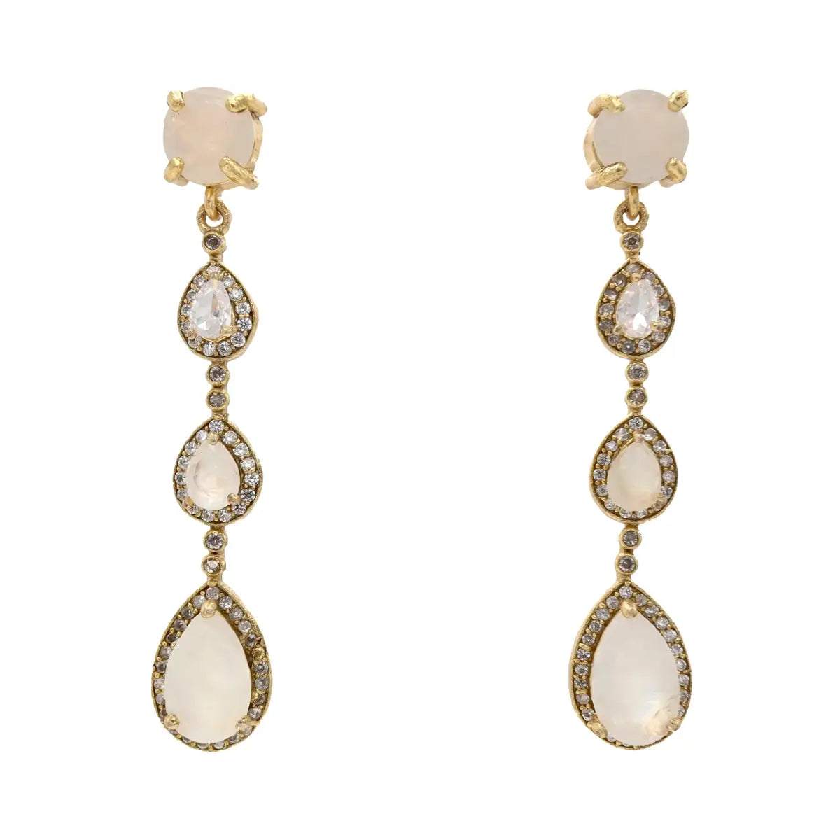 Pendientes Copine Shine Piedra Lunar