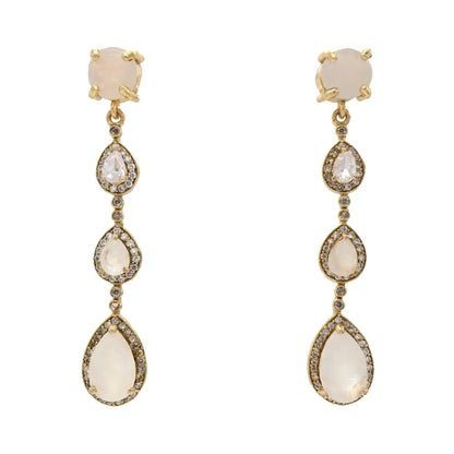 Pendientes Copine Shine Piedra Lunar