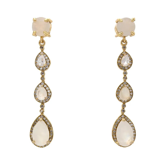 Pendientes Copine Shine Piedra Lunar