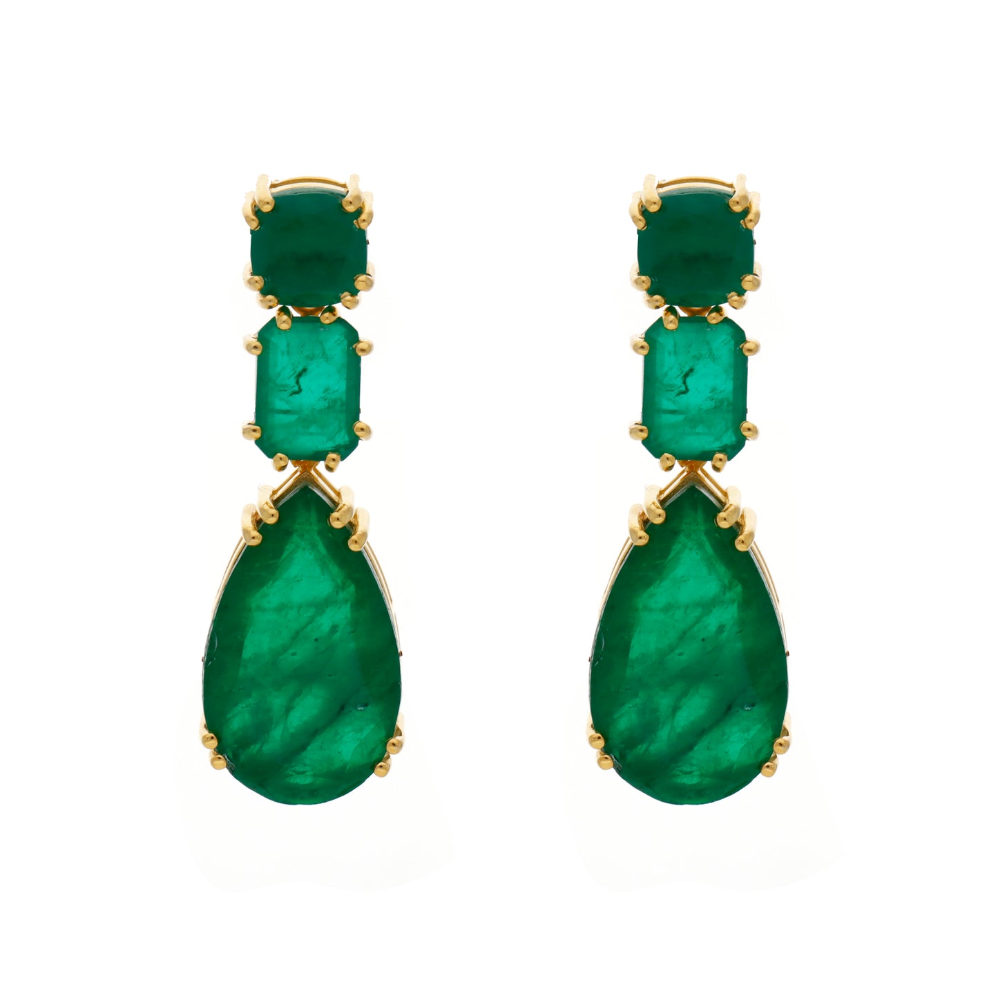 Pendientes Doublet Mango Verde