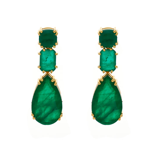 Pendientes Doublet Mango Verde