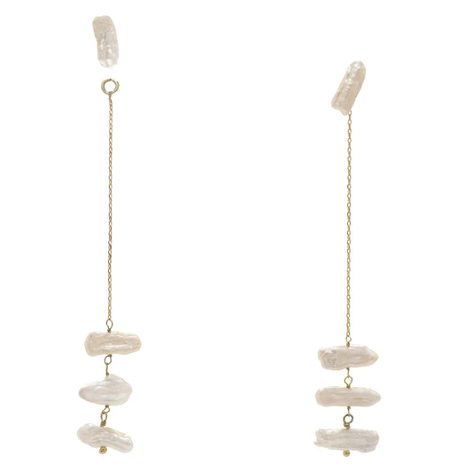 Pendientes Baiser Desmontable Perlas