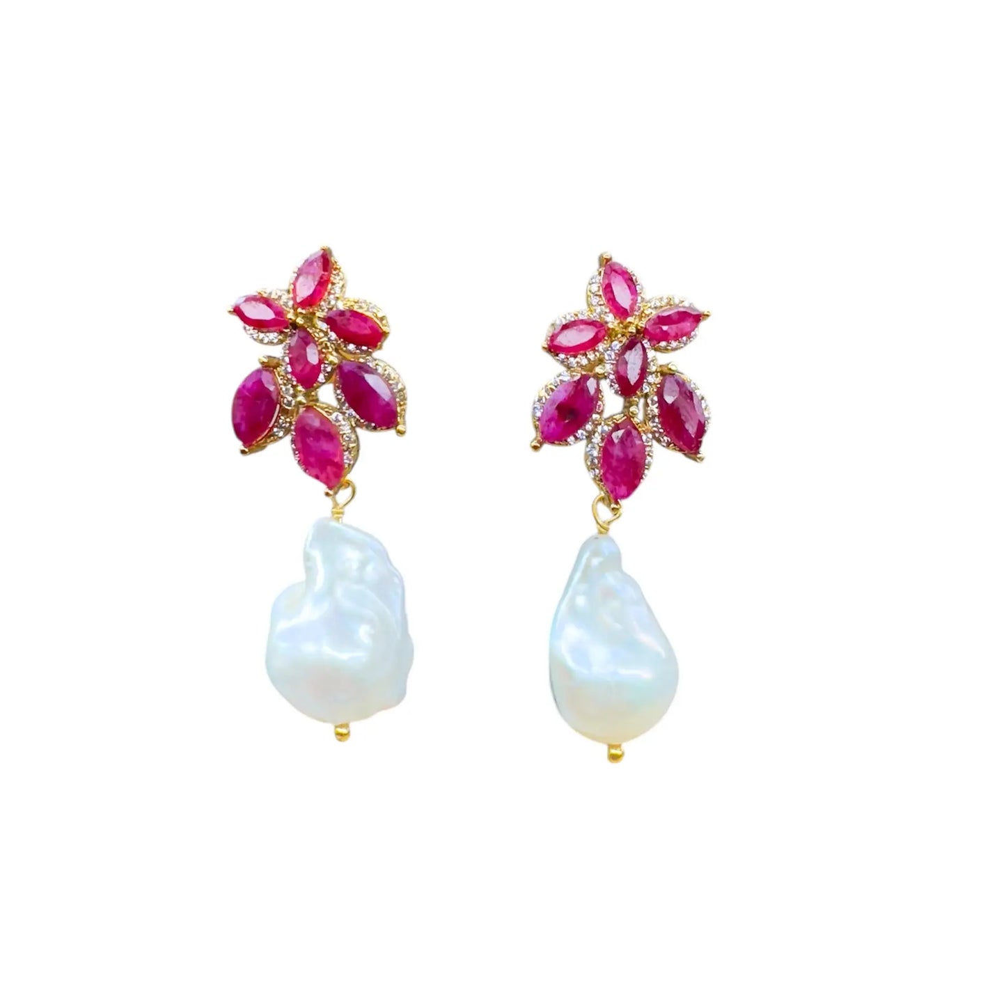 Pendientes Floría Rubí, Shine y Perla
