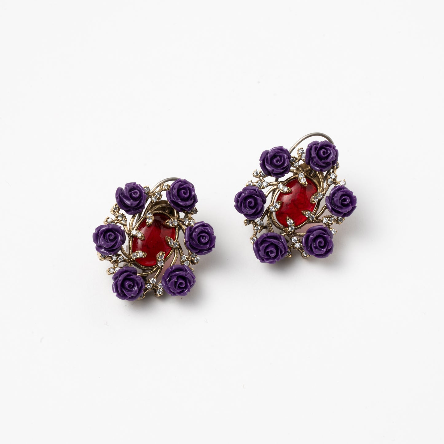 Venta Flash Vintage Pendientes Zaire Ed. Limitada Plata Morado